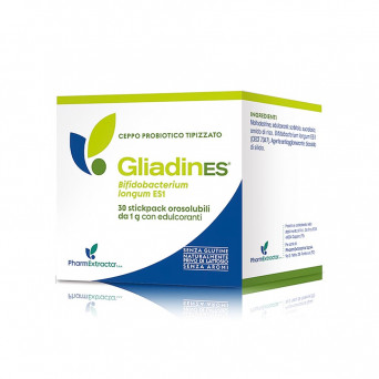 Gliadinas 30 stickpacks bucales útiles para favorecer el equilibrio de la flora bacteriana.