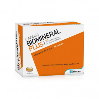 Biomineral plus 60 cápsulas complemento alimenticio con cistina, metionina y extracto de mijo para el bienestar del cabello