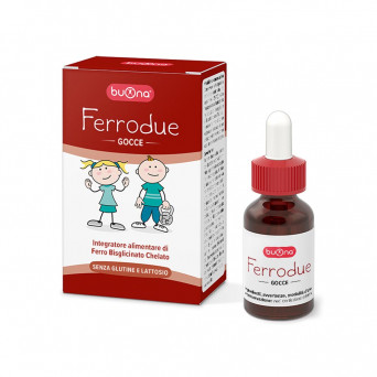 Ferrodue gocce 15 ml integratore alimentare di ferro bisglicinato chelato in gocce per bambini