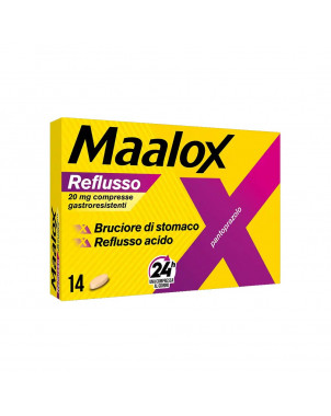 Maalox reflusso 20 mg 14 compresse