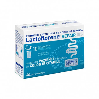 Lactoflorene Repair 10 Beutel zur Aufrechterhaltung des Gleichgewichts der Darmbakterienflora