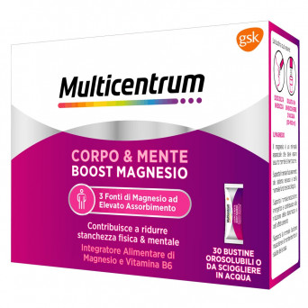 Multicentrum Corpo e Mente Boost Magnesio 30 Beutel