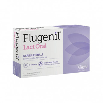 Flugenil Lact Oral 15 capsule orali integratore alimentare utile per l'equilibrio della flora batterica