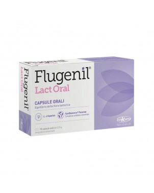 Flugenil Lact Oral 15 capsule orali integratore alimentare utile per l'equilibrio della flora batterica