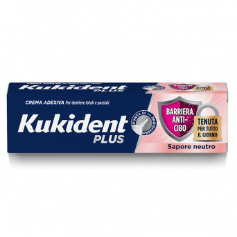 Kukident Plus sigillo 40 g crema adesiva per dentiere totale e parziali