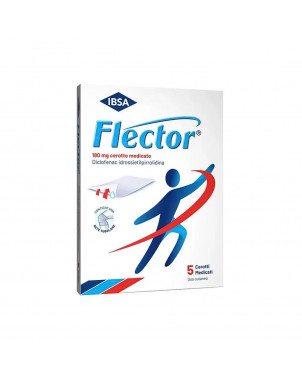 Flector 5 cerotti medicati 180 mg ad azione analgesica e antinfiammatoria