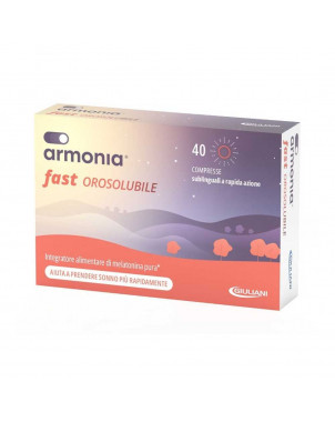 Armonia fast orosolubile 40 compresse Per un rapido addormentamento con melatonina di purezza certificata