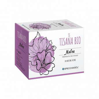 Tisana Bio malva 20 bustine Preparato per infuso a base di Malva silvestris L.