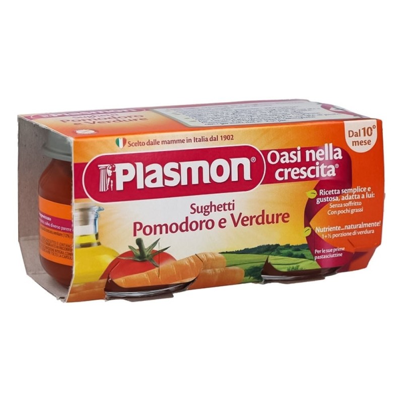 Plasmon Tomato and vegetable sauces 10 months + 2x80 g