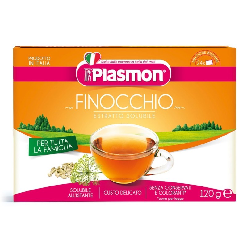 Plasmon Extracto soluble de hinojo 24 bolsas 120 g