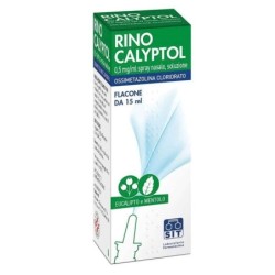 Rino Calyptol
0,5 mg/ml spray nasale, soluzione
ossimetazolina cloridrato
eucalipto e mentolo