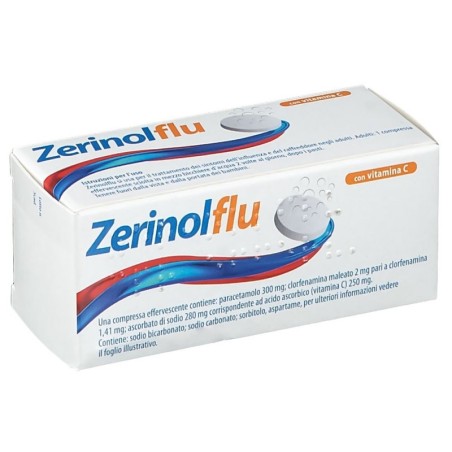 Zerinolflu con vitamina C confezione da 12 compresse effervescenti