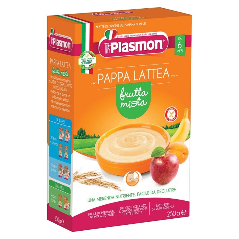 Plasmon Pappa Lattea Mixed Fruit 6 months + 250 g