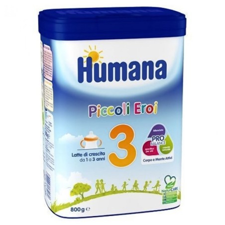 Humana Piccoli eroi 3 naturcare latte di crescita Confezione da 800 g