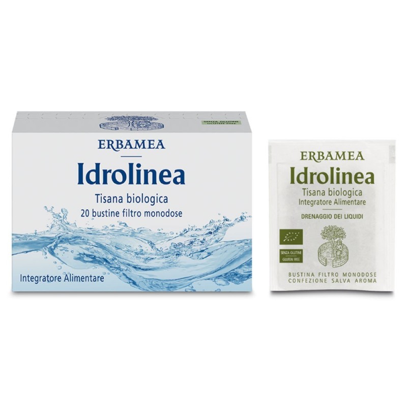 Erbamea
Idrolinea
tisana biologica
per favorire l'eliminazione dei liquidi in eccesso