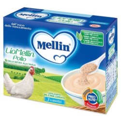 Mellin LioMellin liofilizzato pollo 4 mesi+ confezione 3 vasetti da 10 g