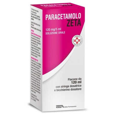 Zeta
Paracetamolo
120 mg/5 ml soluzione orale
Flacone da 120 ml