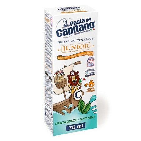 Pasta del Capitano dentifricio junior 6 anni+ Tubo da 75 ml